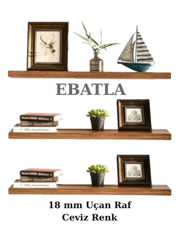 18 mm Uçan Duvar Rafı Tekli Gizli Raf Yüzen Raf