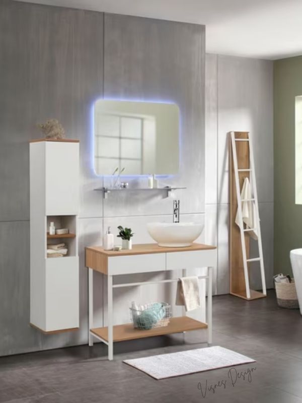 Dekoratif Duvar Dolabı Banyo Salon Çok Amaçlı Dolap Duvara Monte