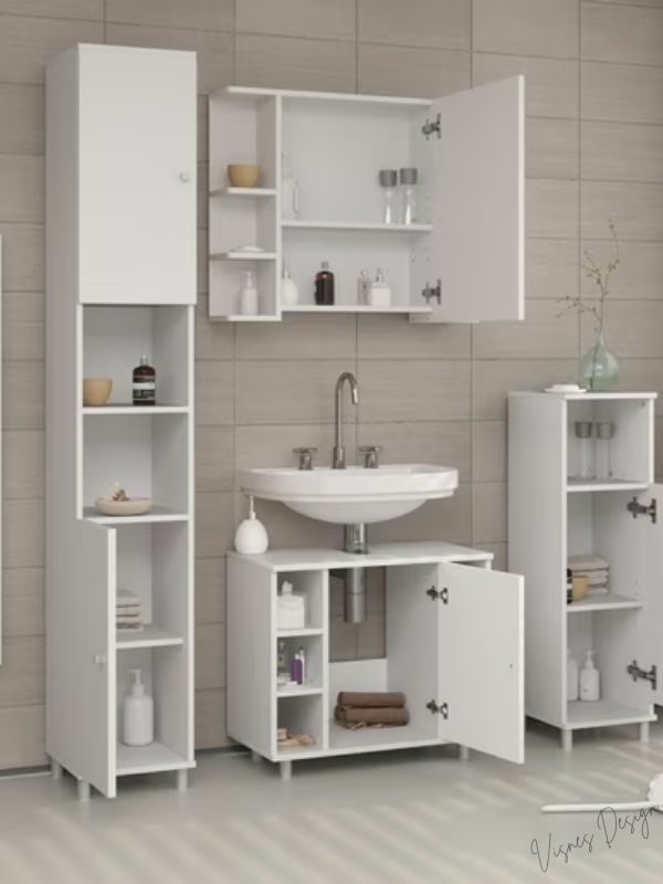 Uzun Banyo Dolabı | Çok Amaçlı Dolap | Mutfak Banyo Kiler