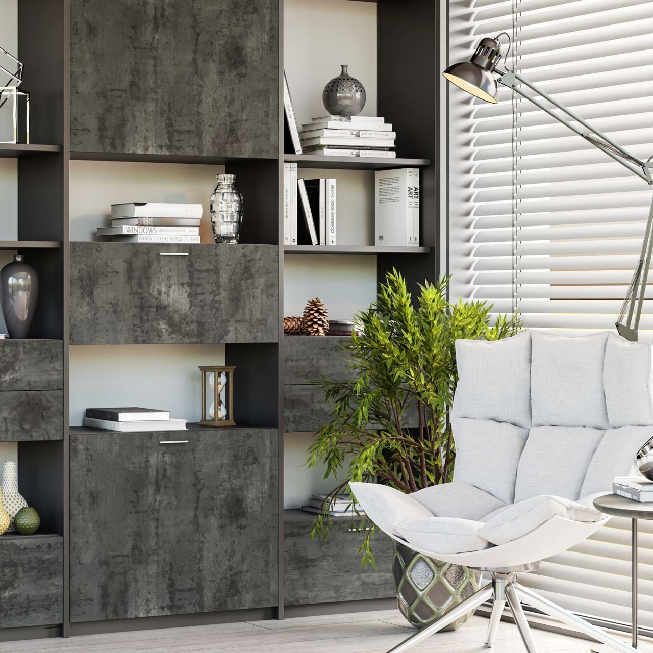 Çamsan Entegre KOYU-LOFT Koyu Loft MDF Lam panel rengi