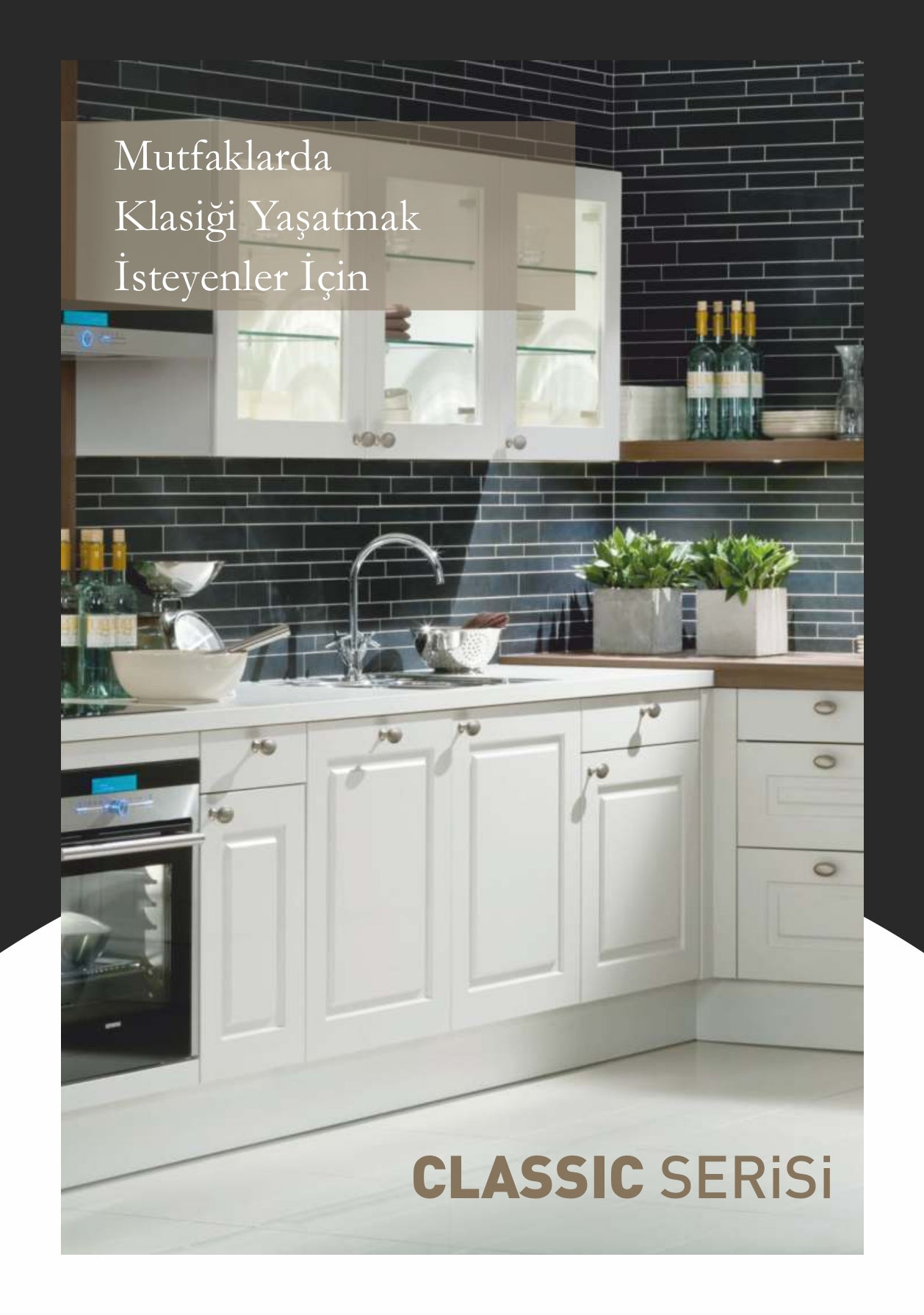 Özel Ölçü Mutfak Dolap Kapağı Banyo Kapağı Membran Kapak Classic Serisi