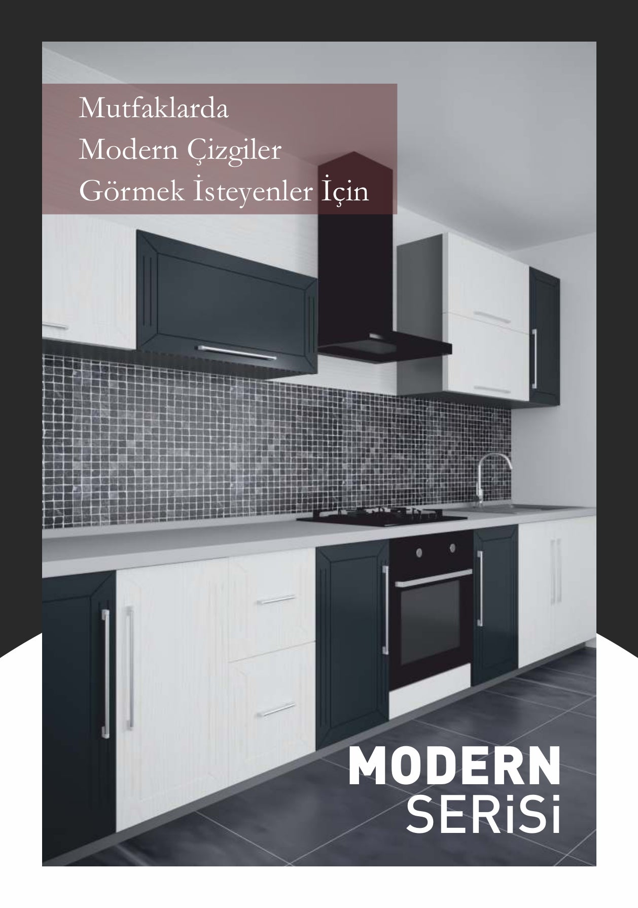Özel Ölçü Mutfak Dolap Kapağı Banyo Kapağı Membran Kapak Modern Serisi