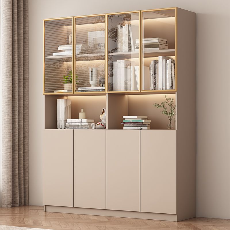 Modern Cam Kapaklı Kahve Köşesi - Kitaplık Cam kapaklı Dolap