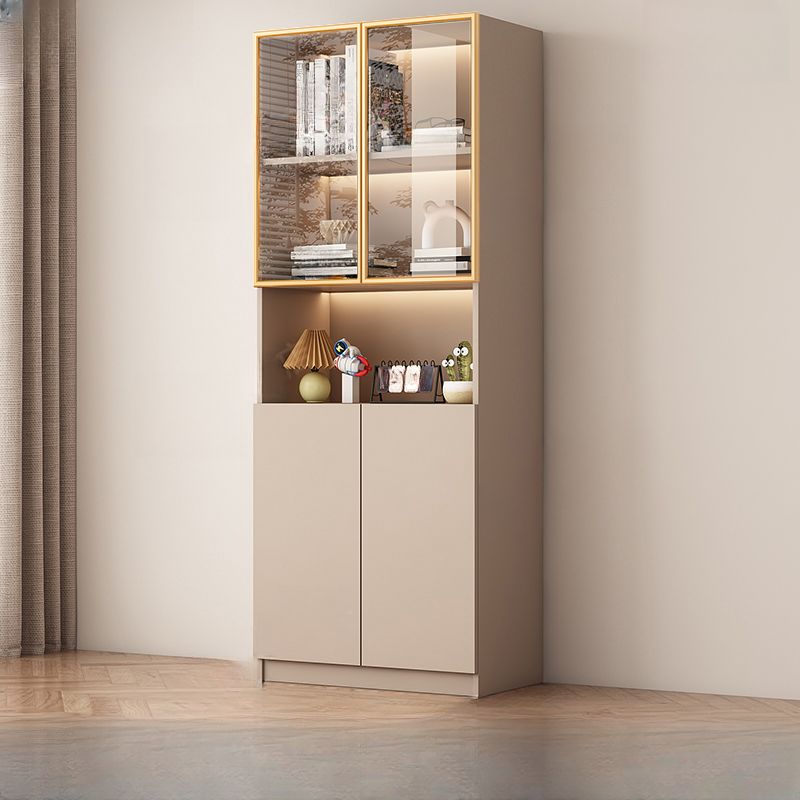 Modern Cam Kapaklı Kahve Köşesi - Kitaplık Cam kapaklı Dolap