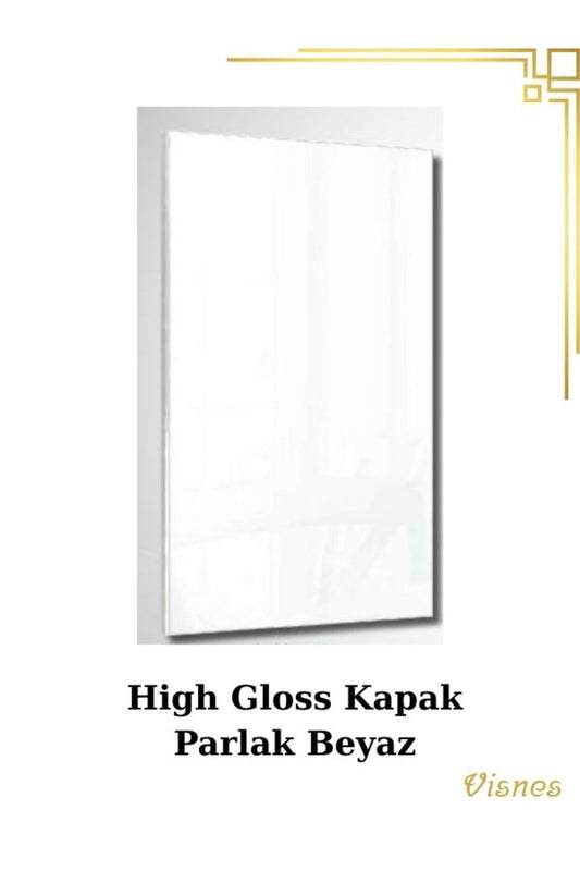 Özel Ölçü High Gloss EvoGloss Mutfak Dolap Kapağı Banyo Kapak Parlak Özel Kaplama