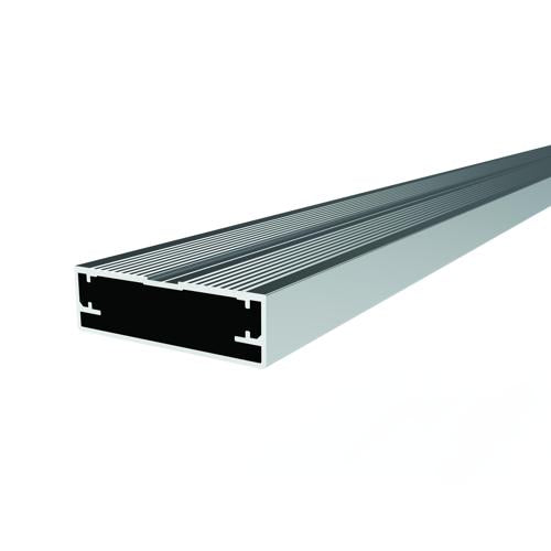 YAPIŞTIRMA CAM KAPAK PROFİLİ L=6000 mm. -ASİT MAT ELOKSAL -T6-F22 -6063 — Kapak Profili