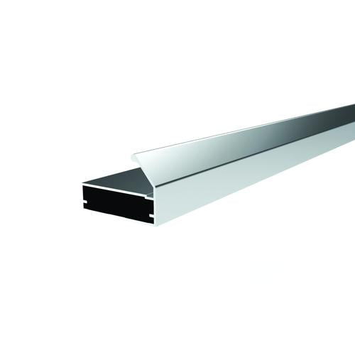 GENİŞ ÇERÇEVE KAPAK PROFİLİ L=6000 mm. -E3C315 PARLAK ŞAMPANYA ELOKSAL -T6-F22 -6463 — Kapak Profili