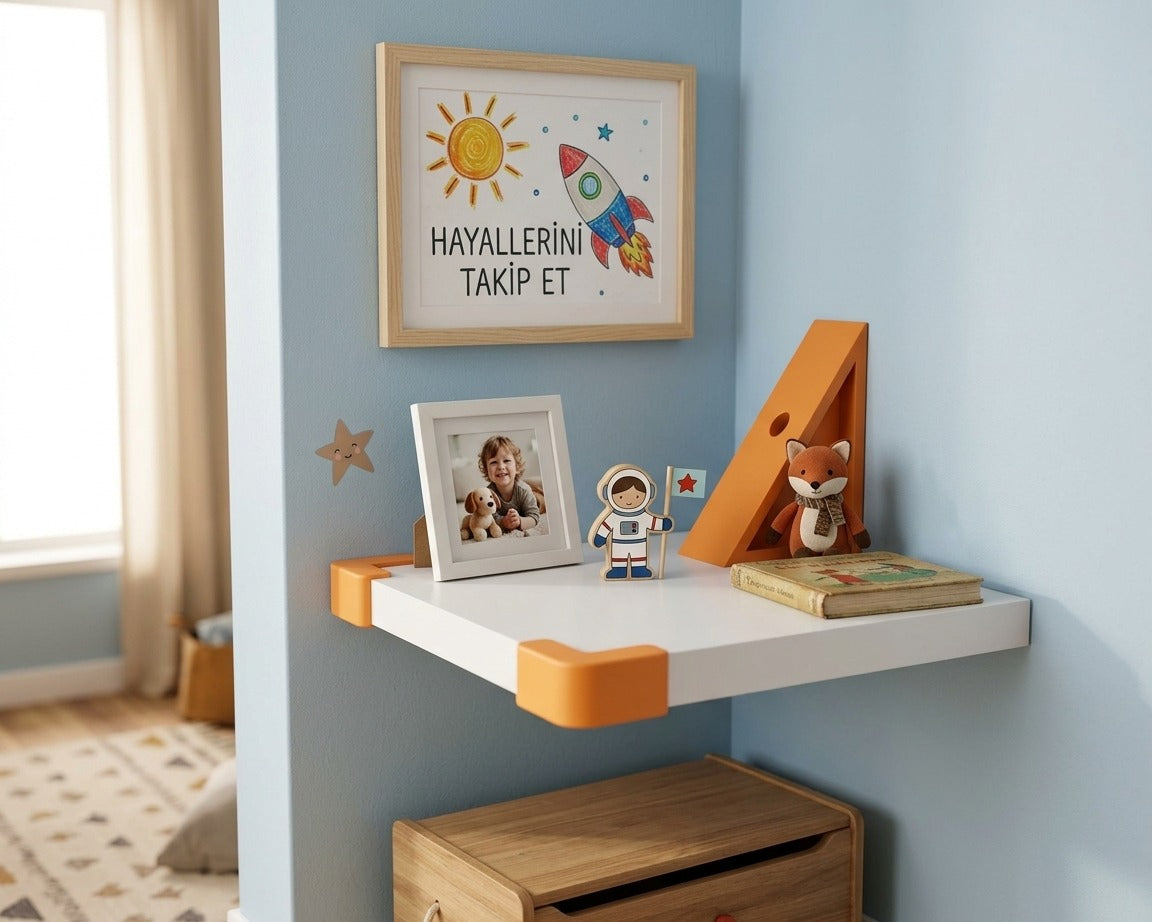 Kenar Korumalı Uçan Raf Standart Ölçü 20x20-30x30
