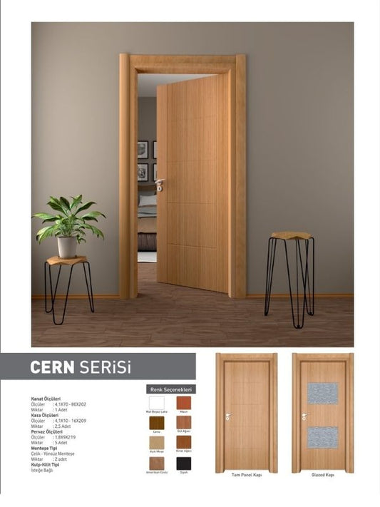 Oda Kapısı İç Mekan Panel Kapı Cern Serisi