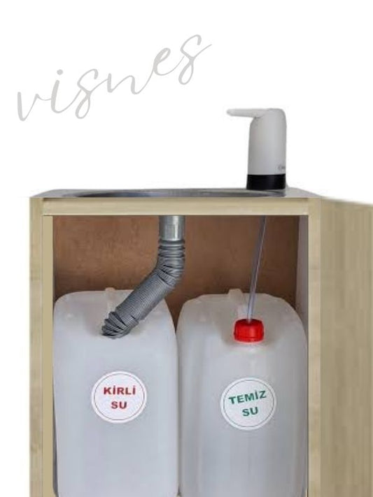 Mobil Seyyar Lavabo Ünitesi Fizyoterapist Yeni Yönetmeliğe Uygun Şarjlı Model