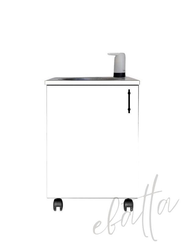 Mobil Seyyar Lavabo Ünitesi Fizyoterapist Yeni Yönetmeliğe Uygun Şarjlı Model