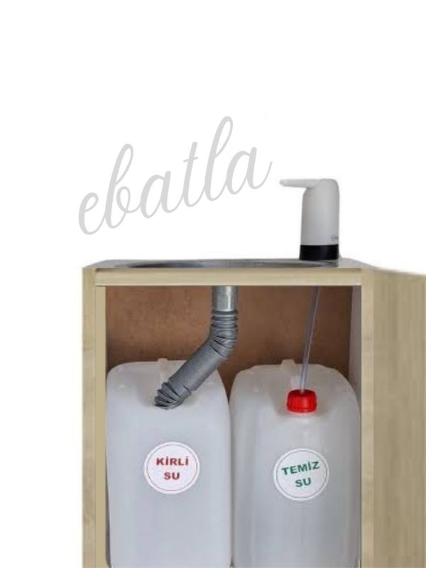 Mobil Seyyar Lavabo Ünitesi Fizyoterapist Yeni Yönetmeliğe Uygun Şarjlı Model