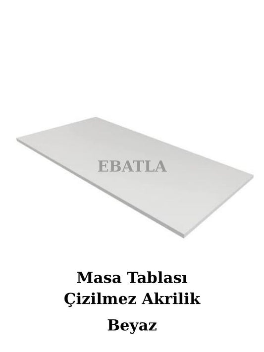 High Gloss Akrilik Çizilmez MDF Masa Tablası