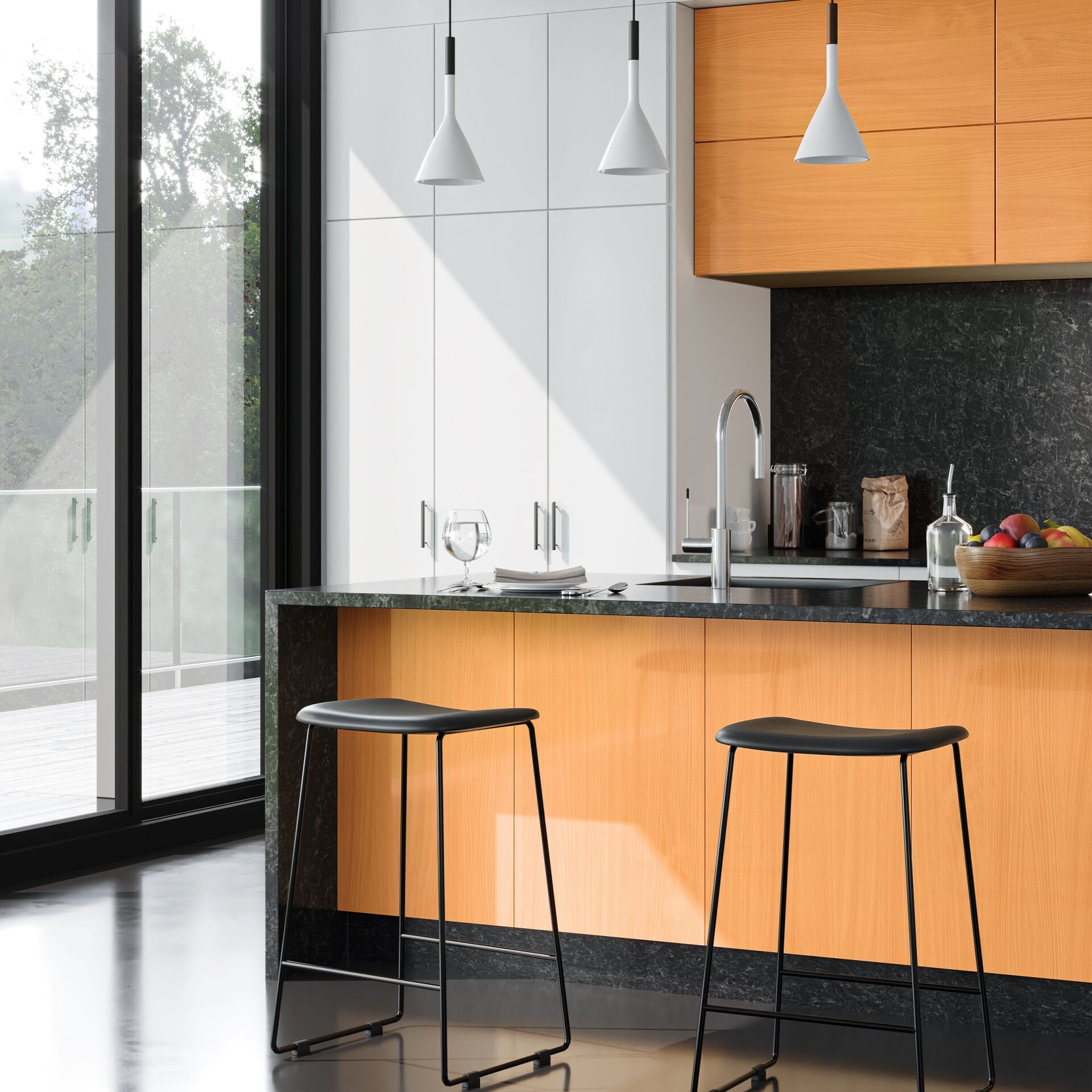 Çamsan Entegre FG-66 Kayın MDF Lam panel rengi