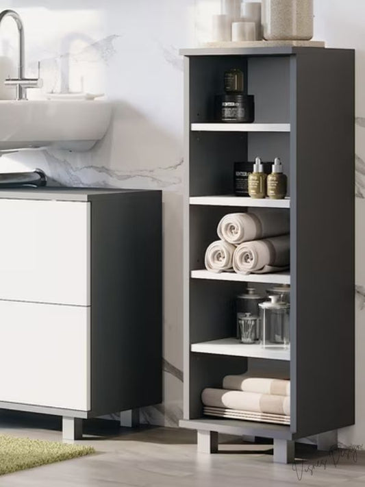Çok Amaçlı Banyo Dolabı Açık Raf Depolama Kitaplık Banyo Mutfak Dolabı
