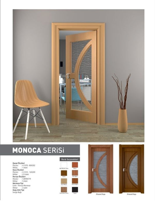 Oda Kapısı İç Mekan Panel Kapı Monoka Serisi