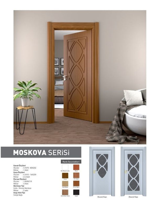 Oda Kapısı İç Mekan Panel Kapı Moskova Serisi