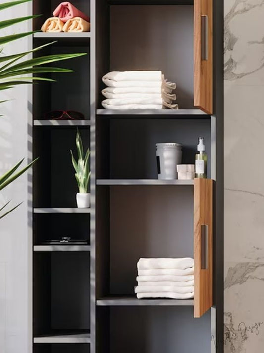 Çok Amaçlı Uzun Banyo Dolabı Dekoratif Depolama Kitaplık Banyo Mutfak Kiler Dolabı