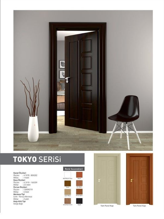 Oda Kapısı İç Mekan Panel Kapı Tokyo Serisi