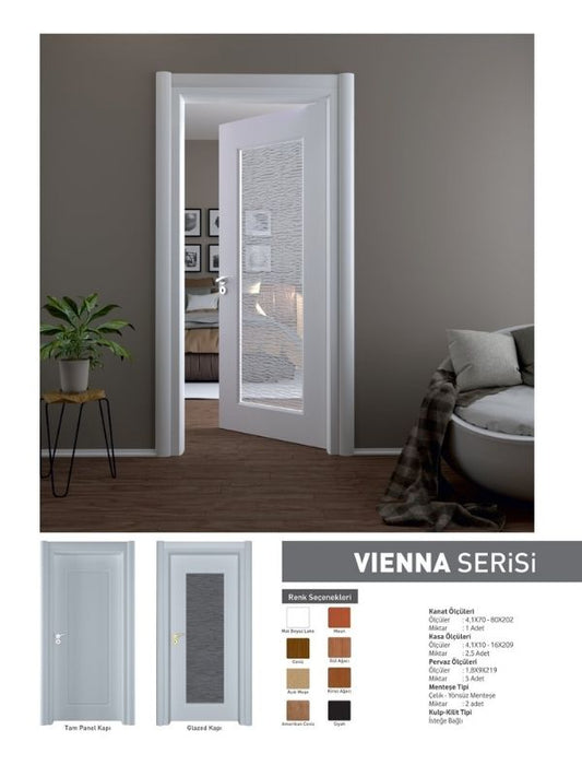 Oda Kapısı İç Mekan Panel Kapı Vienna Serisi